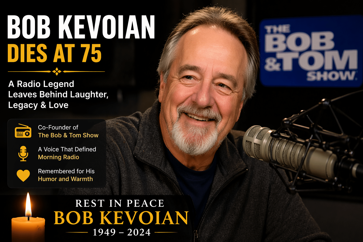 Bob Kevoian Dies at 75: A Legendary Voice of Radio Falls Silent