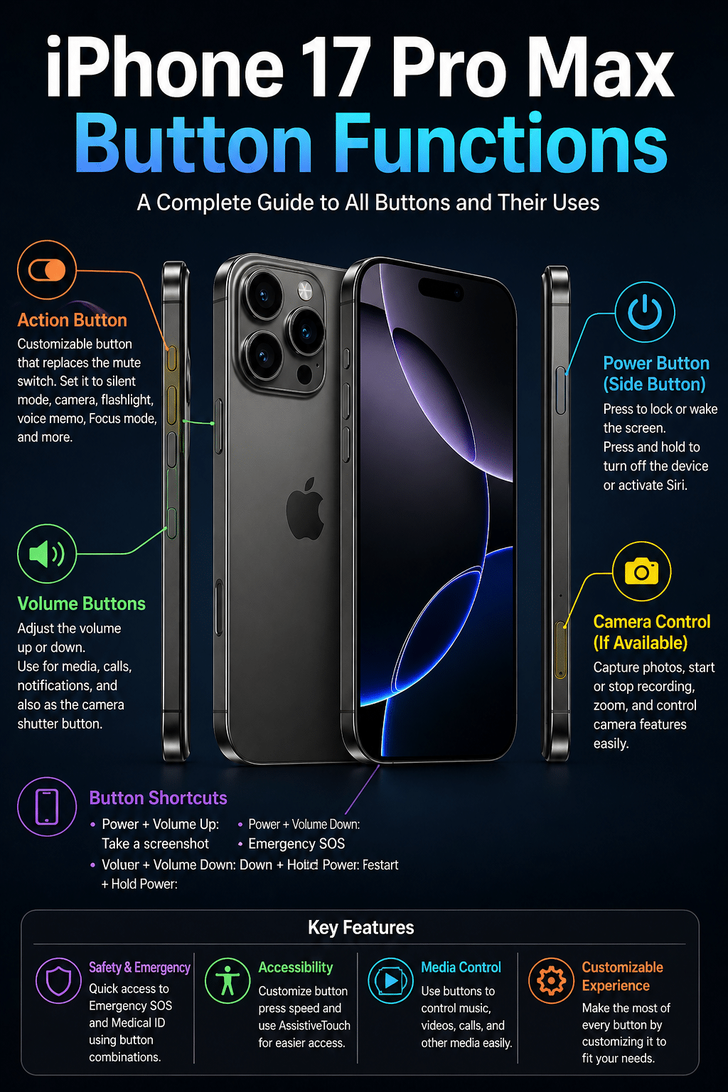 iPhone 17 Pro Max Button Functions