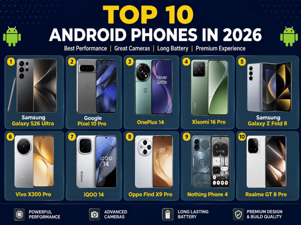 Top 10 Android Phones in 2026
